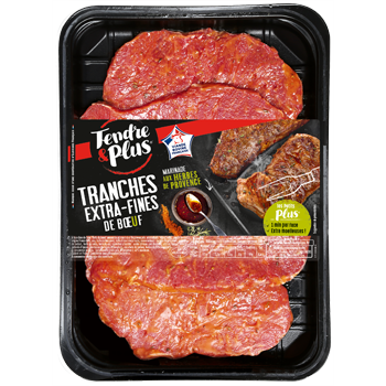 Tranches extra-fines de Bœuf marinade aux herbes de Provence