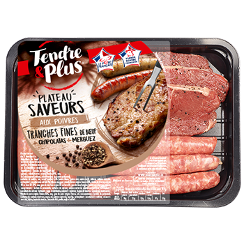 Plateau saveur tranches fines aux poivres