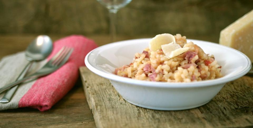 Risotto de jarret de porc cuit