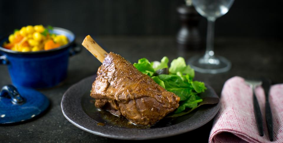 Recette Souris d’agneau confite, et cocos de Paimpol