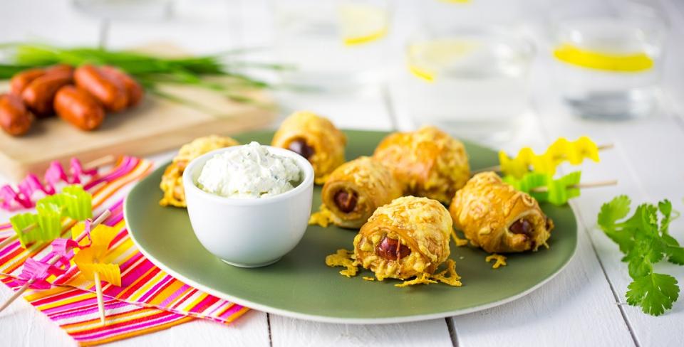 Recette Feuilleté nature, Crème de Coriandre et Ciboulette