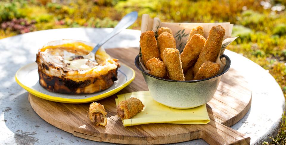 Recette Camembert au barbecue et ribs panés