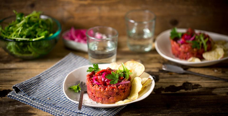 Recette Tartare aux légumes marinés