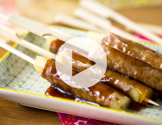 Recette Brochettes Yakitori Bœuf-Fromage