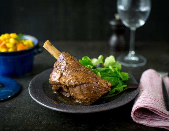 Recette Souris d’agneau confite, et cocos de Paimpol