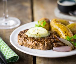 Steak haché grenailles