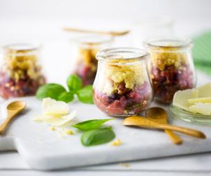 Tartare de bœuf provencale parmesan