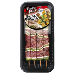 Brochettes de Bœuf extra-tendres marinées au poivre