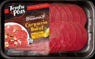 Carpaccio de bœuf et sa marinade à l'huile d'olive & citron