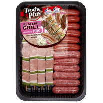 Plateau grill brochettes de porc