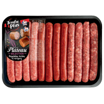 Plateau Sélection Chipolatas Nature, aux Herbes & Merguez
