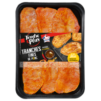 Tranches fines de porc au curry