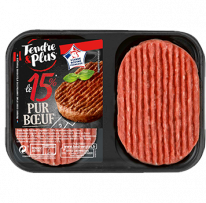 Steaks hachés pur bœuf 15%