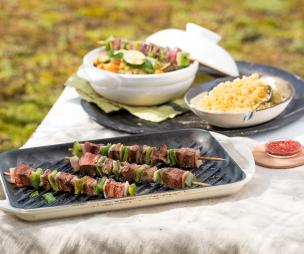 Recette Couscous et brochettes d'abats