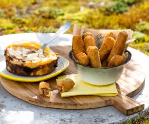 Recette Camembert au barbecue et ribs panés